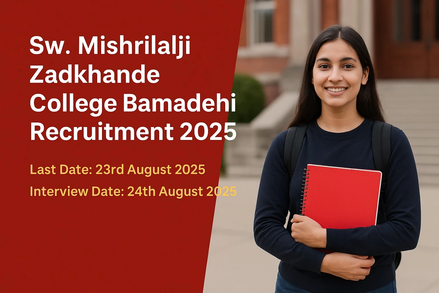 Mishrilalji College Recruitment 2025